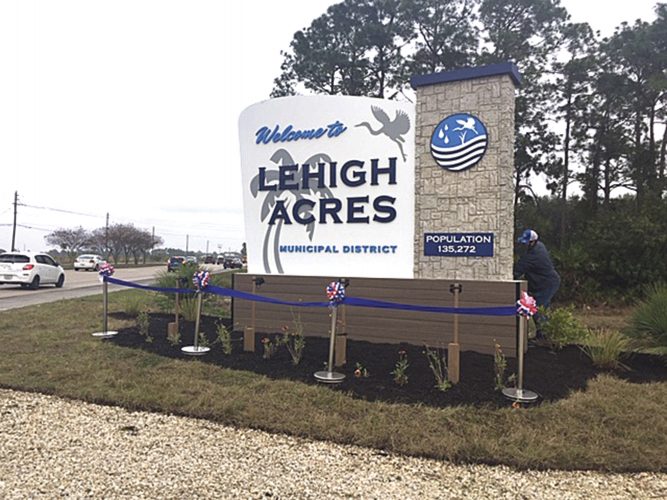 Municipal District unveils new to Lehigh sign News, Sports, Jobs Lehigh Acres Citizen
